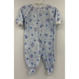 Vintage Honors Baby One Piece Footed Sleeper Teddy Bears 9 Months